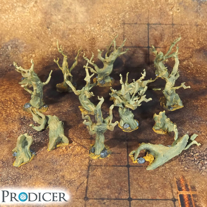Painted Dead Trees Set