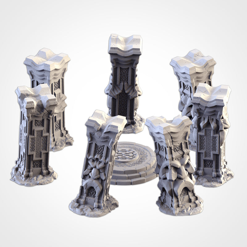 Dwarf Village Steinkreis Tabletop Gelände